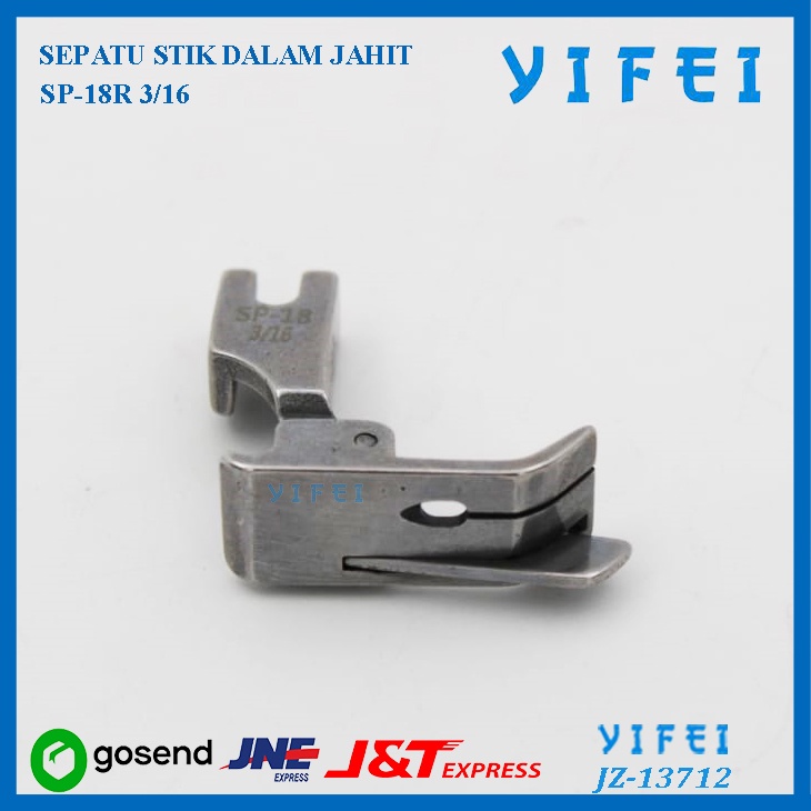 Sepatu sp-18 lidah hidup mesin jahit high speed industri jarum 1/SP-18R Sepatu Stik Kanan Mesin Jahit High Speed Industri/YIFEI-13712 - 1per16