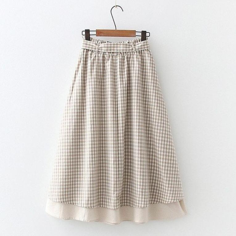 Narnia Skirt - Rok kotak kotak - Rok korea - Maxi skirt - Rok panjang "RU. 483818"
