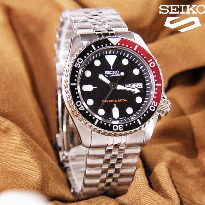 Jam Tangan Pria Merk Seiko Diver Stainless Otomatis