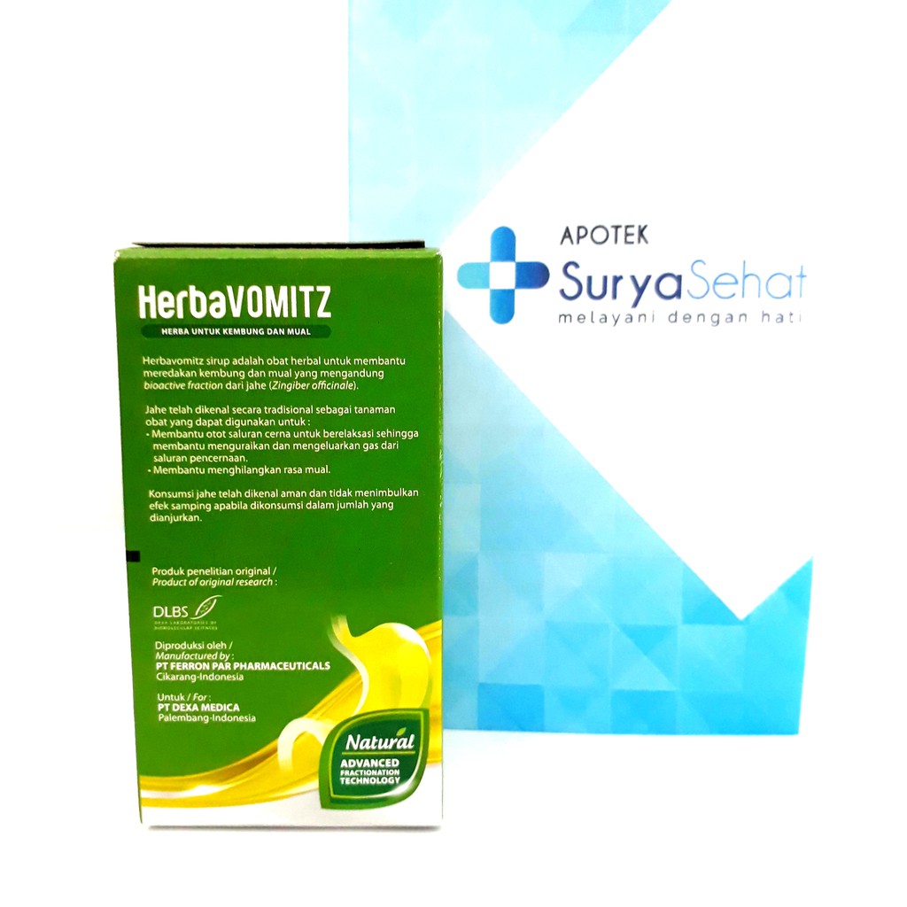 HERBAVOMITZ Sirup 60ml - Herba untuk Kembung dan Mual