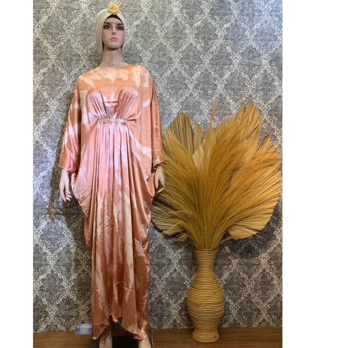 Dress Tie Dye Modern Kekinian | Kaftan Tie Dye Modern Kekinian