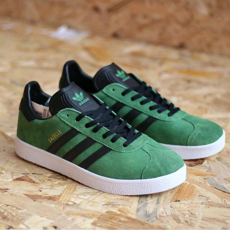 adidas gazelle dark green