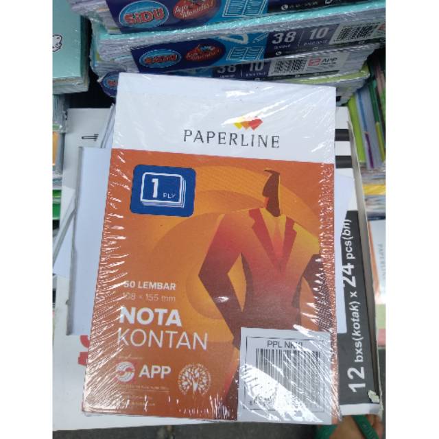 

Nota kontan 1 play kecil merek paperline 50 lembar 10 buku