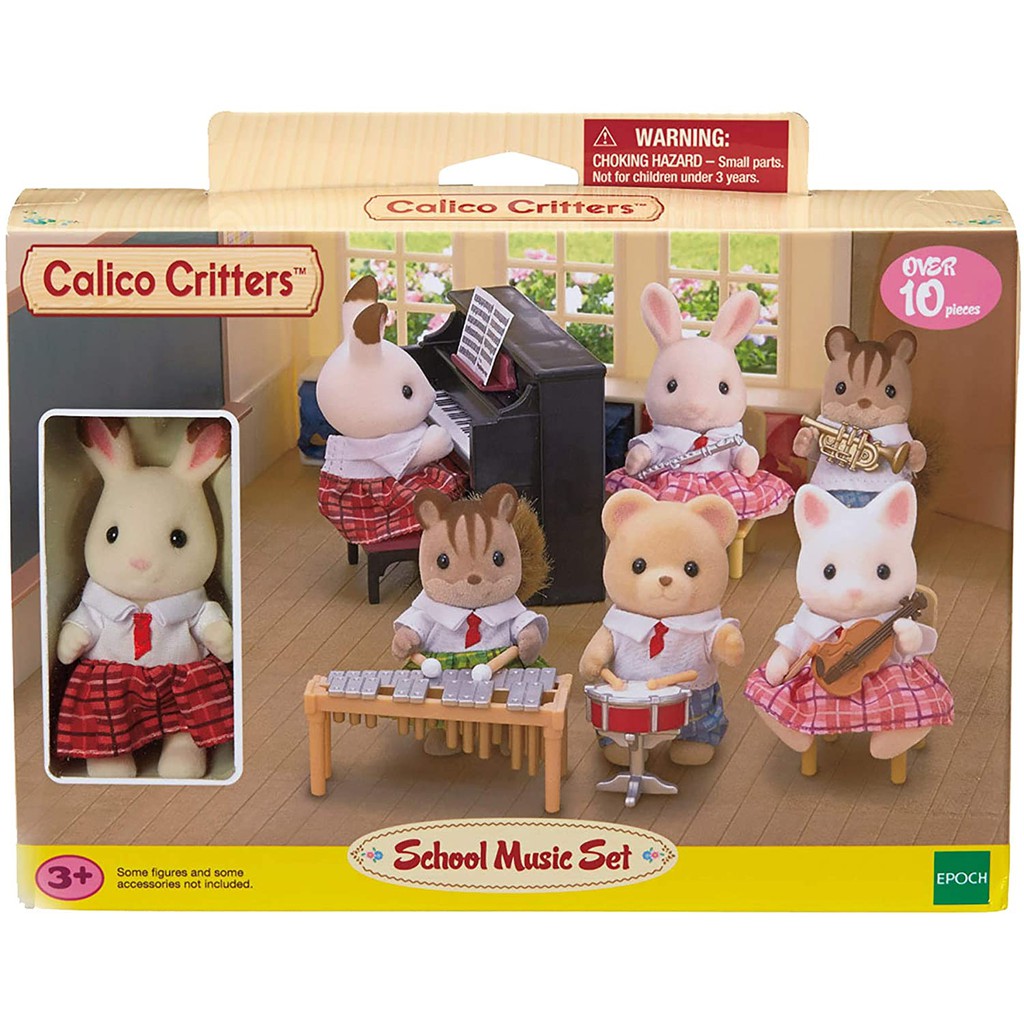 School Music Set Sylvanian Families Doll Original Boneka Mainan Anak Koleksi Figure Musik