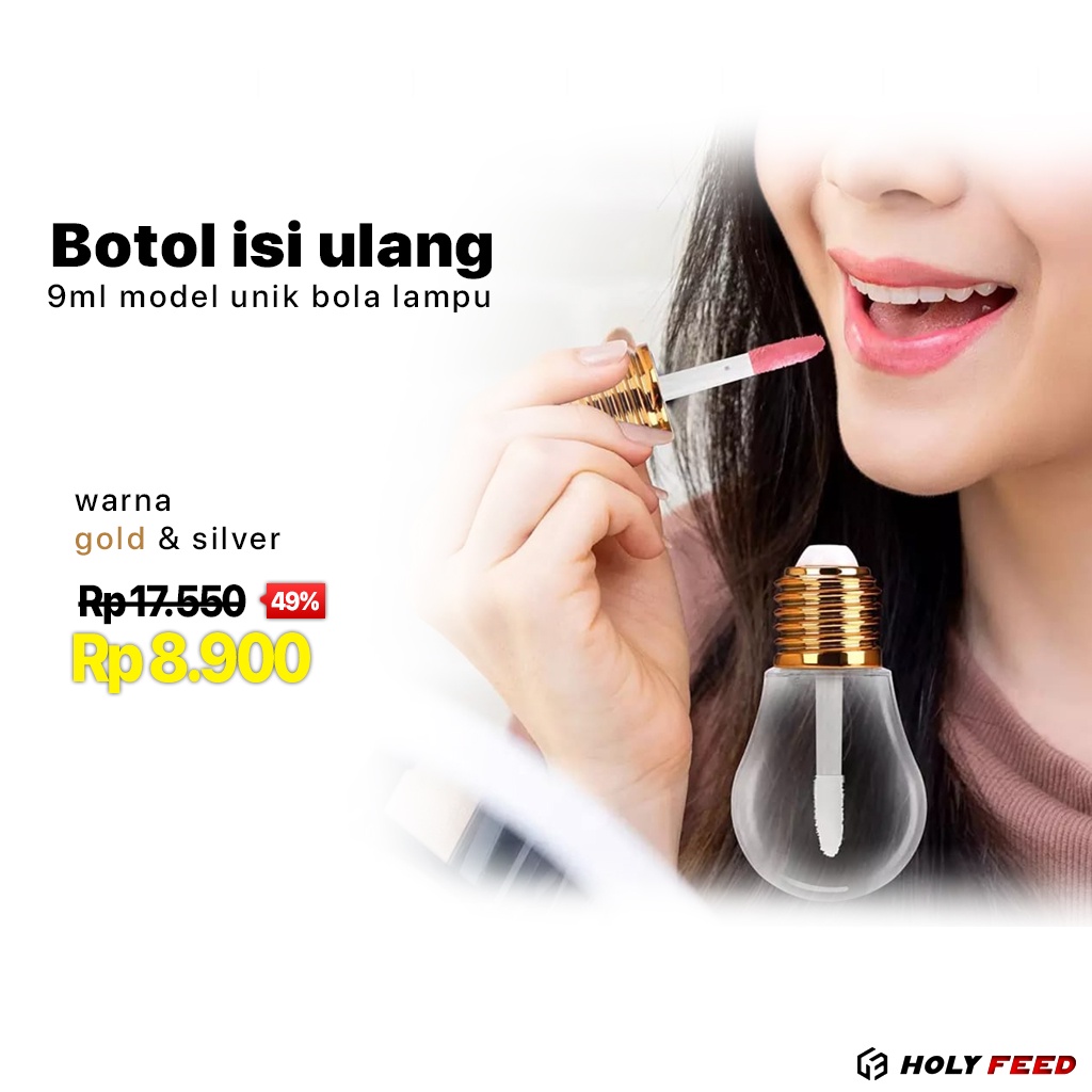 Botol isi ulang kosong Tube Lip Gloss untuk Lip Balm Lipgloss Liptint Lem henna Lip Tint Model Lampu