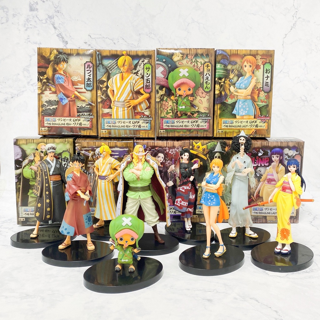 Mainan Action Figure Anime ONE PIECE Monkey D Luffy Zoro Sanji Nami Robin Usopp Kikunojo Boa Hancock Sofa Ukuran 18cm