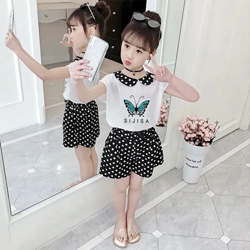 Baju anak Cewek Kaos Kualitas Import Motif Kupu kupu Kode G - 19 K45