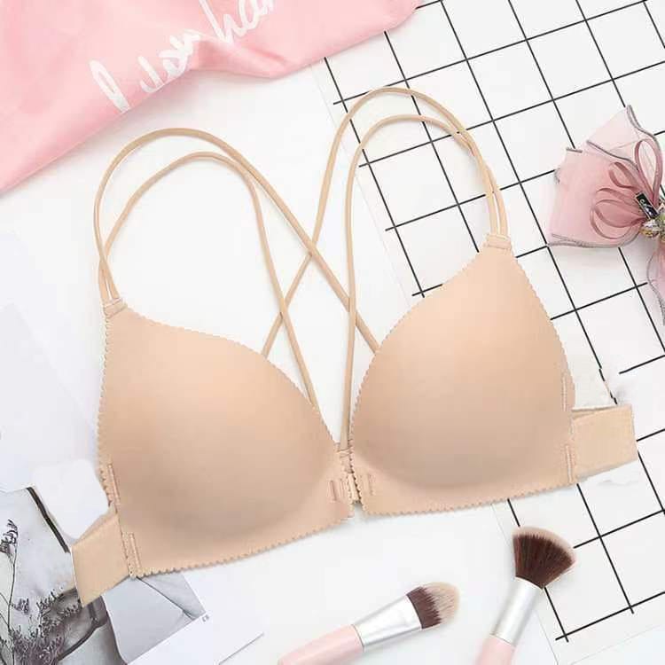 Bra / bh wanita 9073 busa sedang tidak ada kawat kain lembut (PROMO BELI 4 FREE MASKER)