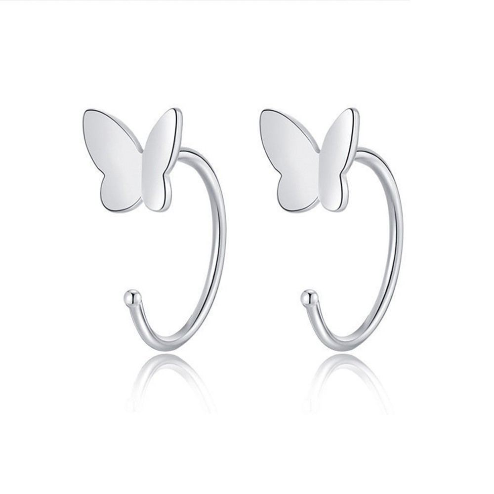 【COD Tangding】Butterfly Ball Heart Moon Star Shape Earrings Korea Fashion Accessories Jewelry