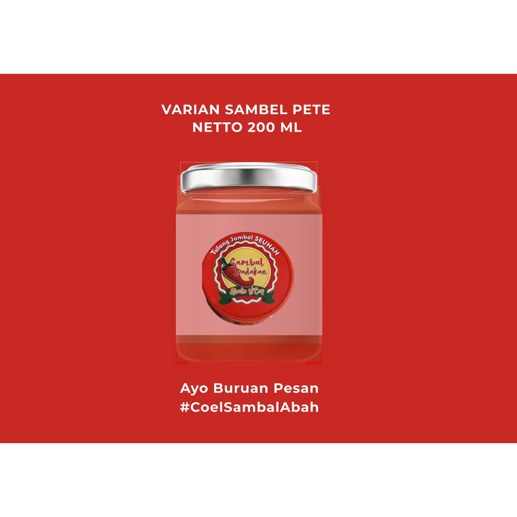 

Spesialis Sambal Toples TERENAK DI INDONESIA by SAMBAL COEL ABAH
