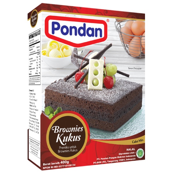 

Pondan Brownies Kukus 400gr