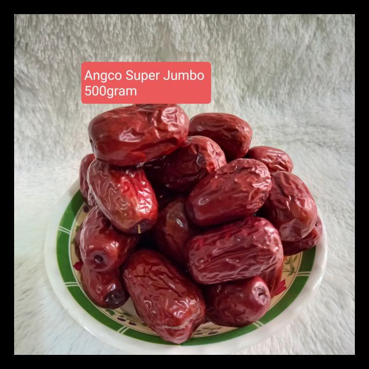 

STOK BARU! ANGCO SUPER JUMBO 500GRAM / KURMA MERAH SUPER JUMBO MURAH