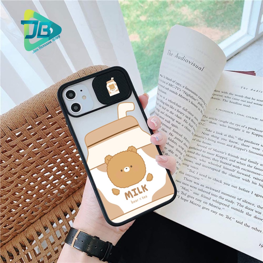 SOFTCASE SLIDE KAMERA MILK OPPO VIVO SAMSUNG XIAOMI REALME IPHONE ALL TYPE JB4964