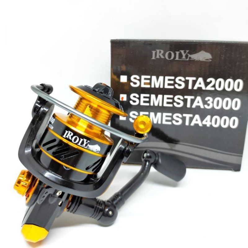 Reel IROLY SEMESTA 12+1 ball bearing 1000 2000 3000 4000 6000