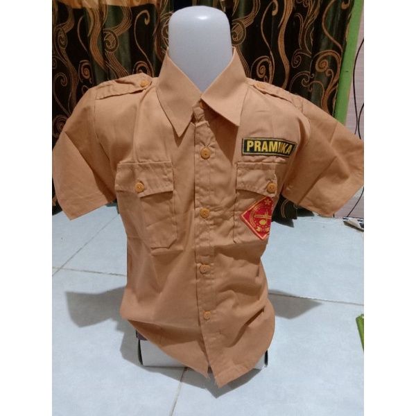 BAJU PRAMUKA BAJU MERK KARMILA/BAJU PRAMUKA PENDEK/SD /SMP/SMA