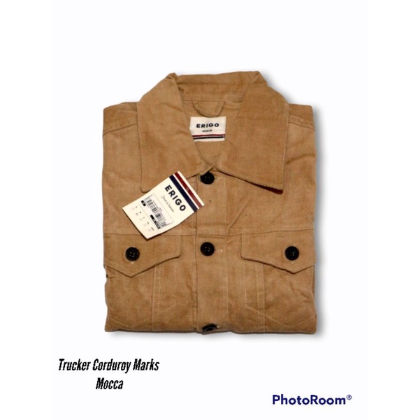 Trucker Corduroy Marks Mocca ERIGO 100%original