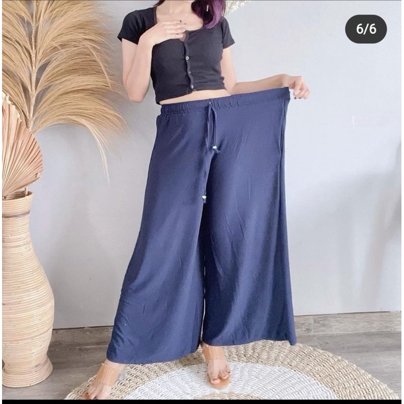 DAILY KULOT JUMBO // UMBRELLA KULOT // CELANA PANJANG WANITA-Navy