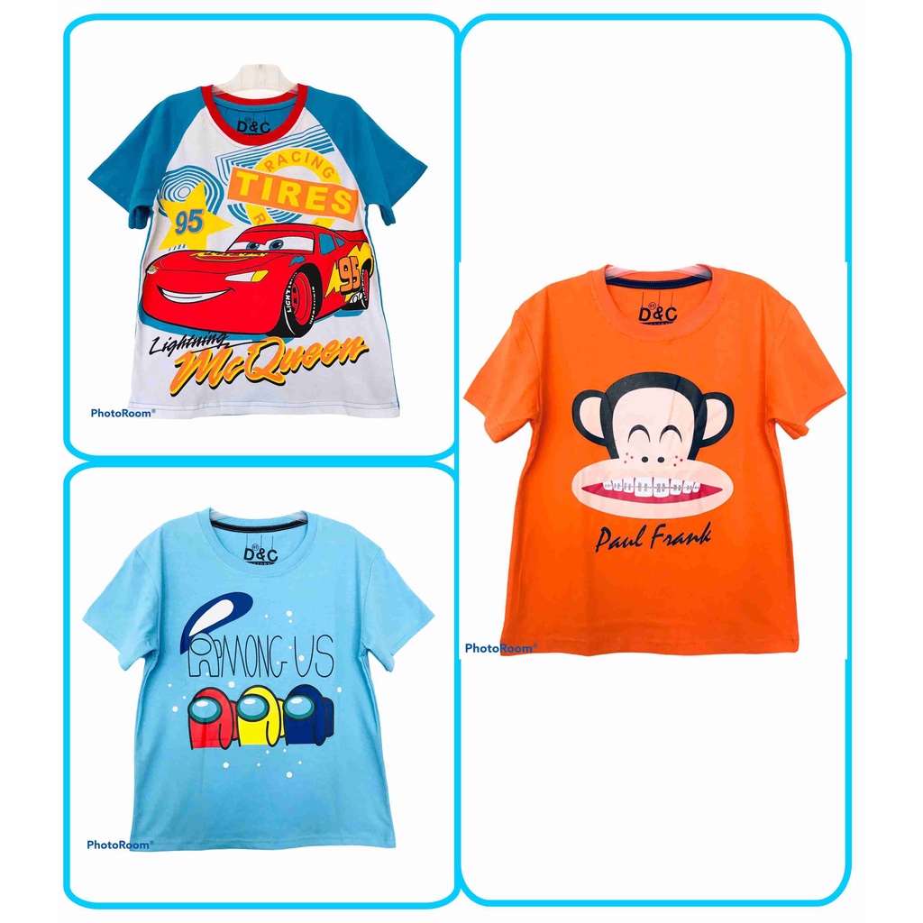 Baju Anak Laki Laki / Kaos Anak Laki Laki / Setelan Anak Laki Laki Motif Mobil Mobil 1-10 Tahun K