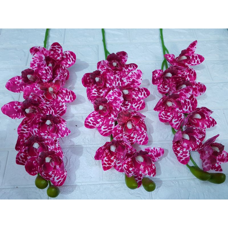 anggrek simbidium latex motif premium - anggrek latex - grosir anggrek - kumtum 7 - anggrek premium