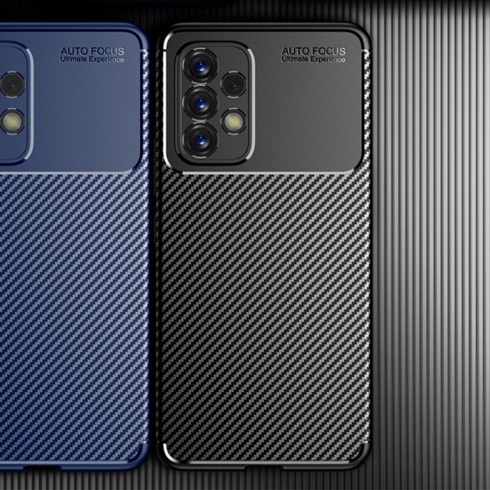 Case Samsung Galaxy A73 5G Shockproof Carbon Softcase Full Cover Original