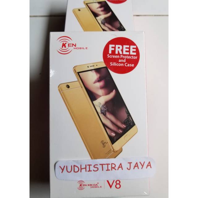 KEN Mobile V8 Ram 3/32GB LCD 5.5" Gorilla Glass 3 Gransi Resmi 1 Tahun