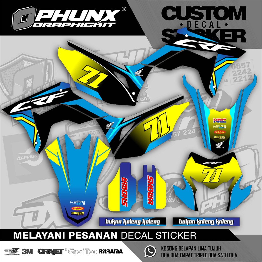 Decal CRF 150 L Bukan Kaleng Kaleng