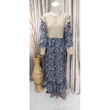 model dress terbaru 2021| dress lengan balon | dress korea | GAMIS CERUTY LENGAN BALON