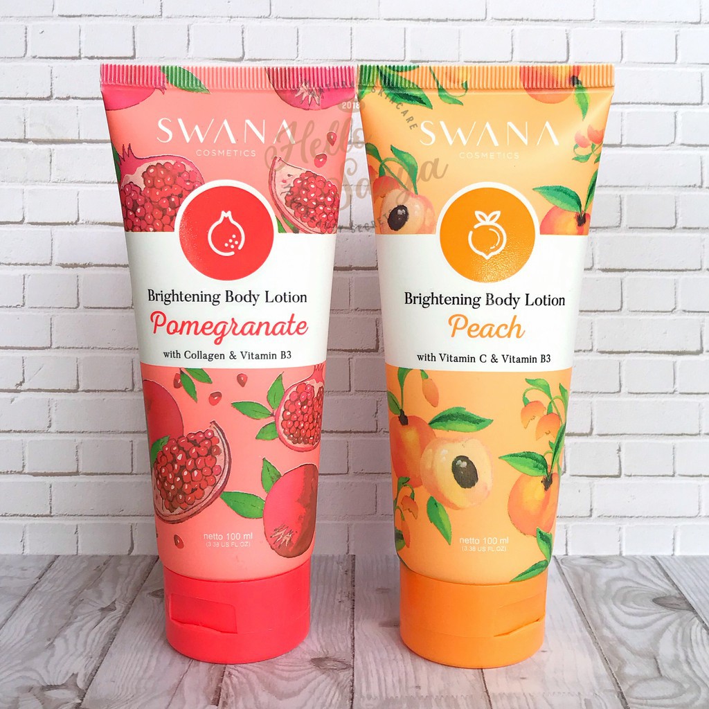 ❤ RATU ❤ Hand Body Lotion Swana | Swana Instant White Body Lotion Pomegrante &amp; Peach By Hanasui (✔️BPOM)