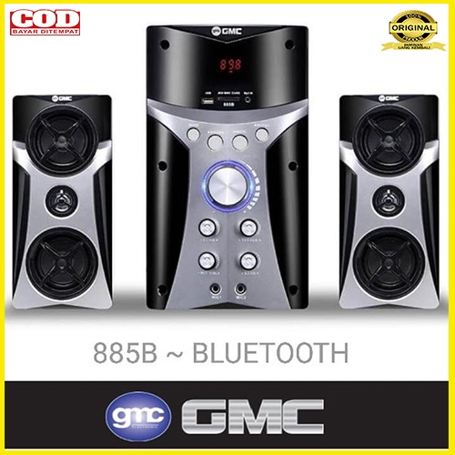 Speaker Aktif GMC 885B Bluetooth Multimedia Karaoke Subwoofer Bass 6.5 inch Non 887G