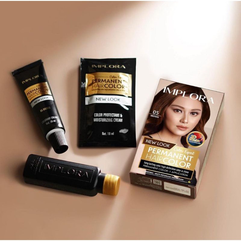 SS Implora Permanent Hair Color Pewarna Rambut Colour Perawatan Semir Cat Permanen BPOM