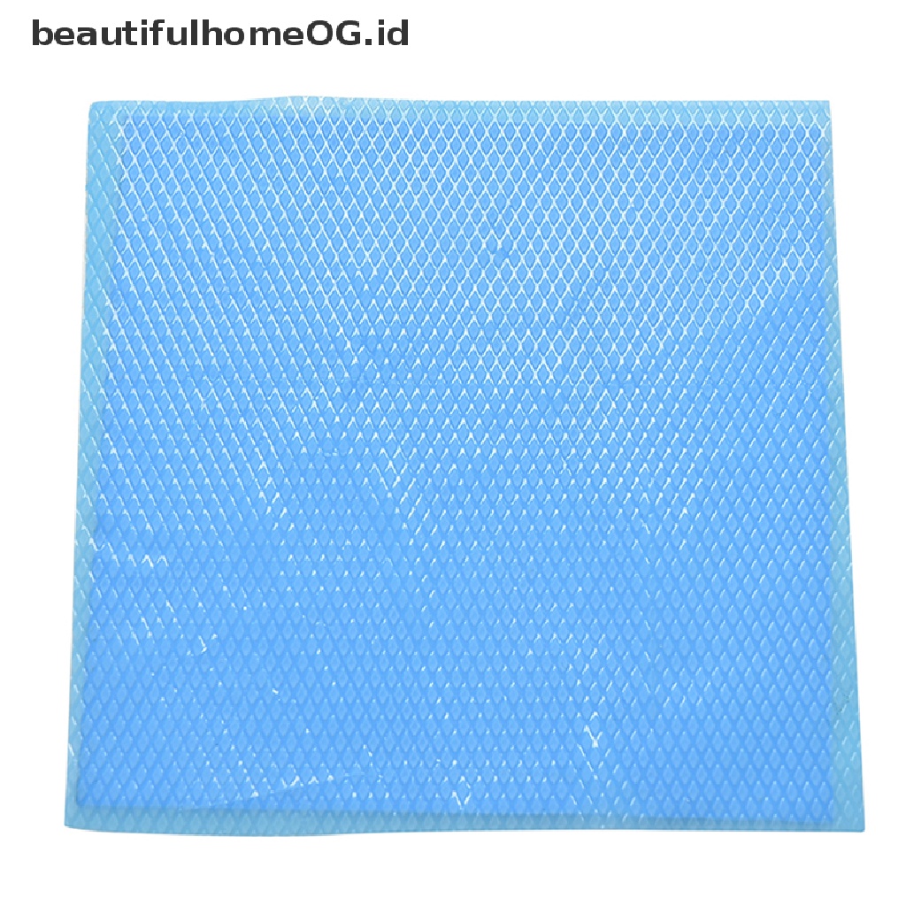 Pad Silikon Konduktif Termal Pendingin Heatsink Warna Biru Ukuran 100mm X 100mm X 1mm