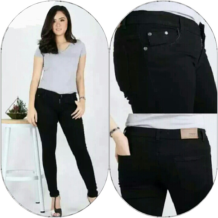 CELANA JEANS WANITA JUMBO - MODEL SKINY DENIM STREET SIZE 27 - 42 PILIHAN TERBAIK MASA KINI