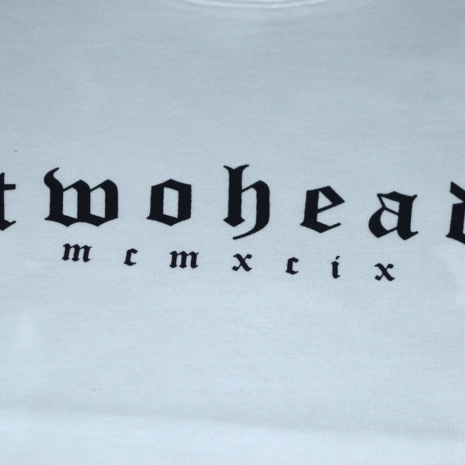 Twohead tshirt Angel white