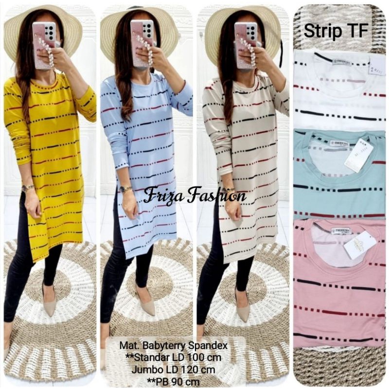 TUNIK KAOS WANITA MOTIF SALUR PRINTING REAL PICTURE / TUNIK TERBARU MUSLIMAH