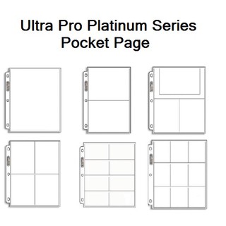 Ultra Pro Platinum Card Page Photocard Trading Card Game