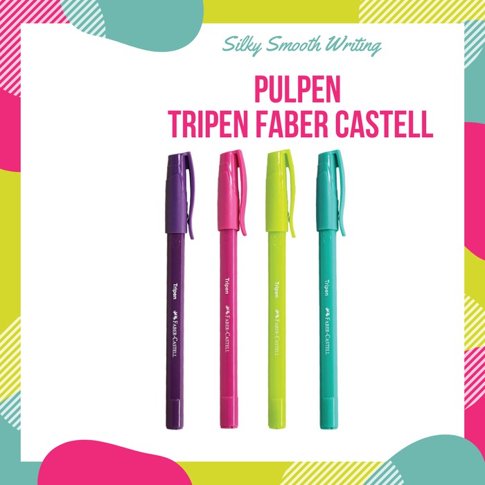 

BallPen Pena Pulpen Bolpoint Faber Castell Tripen 0.7mm MixBarrel