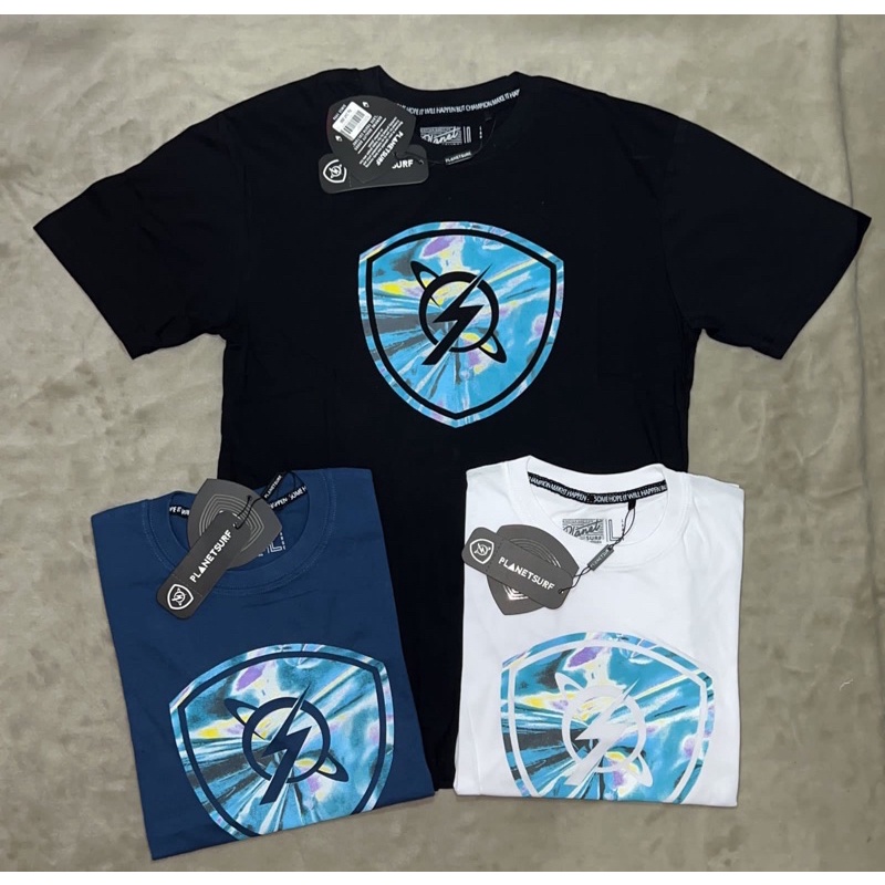 Kaos planet surf blue logo mirror