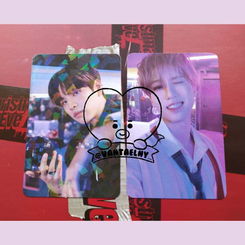 OFFICIAL PHOTOCARD PC STRAYKIDS HAN & SEUNGMIN CE CHRISTMAS EVEL