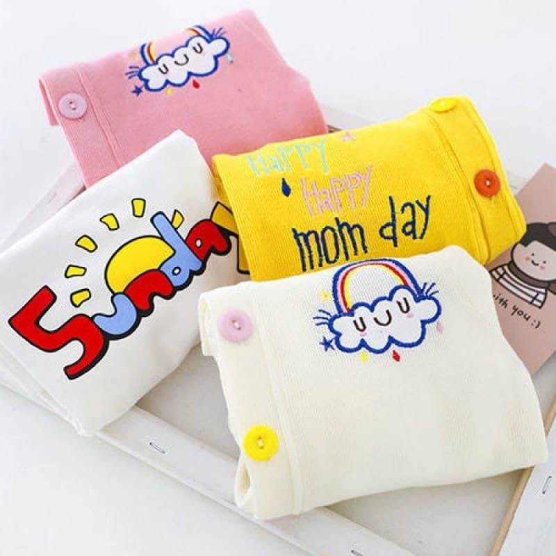 Promo !! Setelan 3in1 anak perempuan import / Setelan anak import / Setelan 3in1 sunday rainbow happy ukuran 1-3 tahun