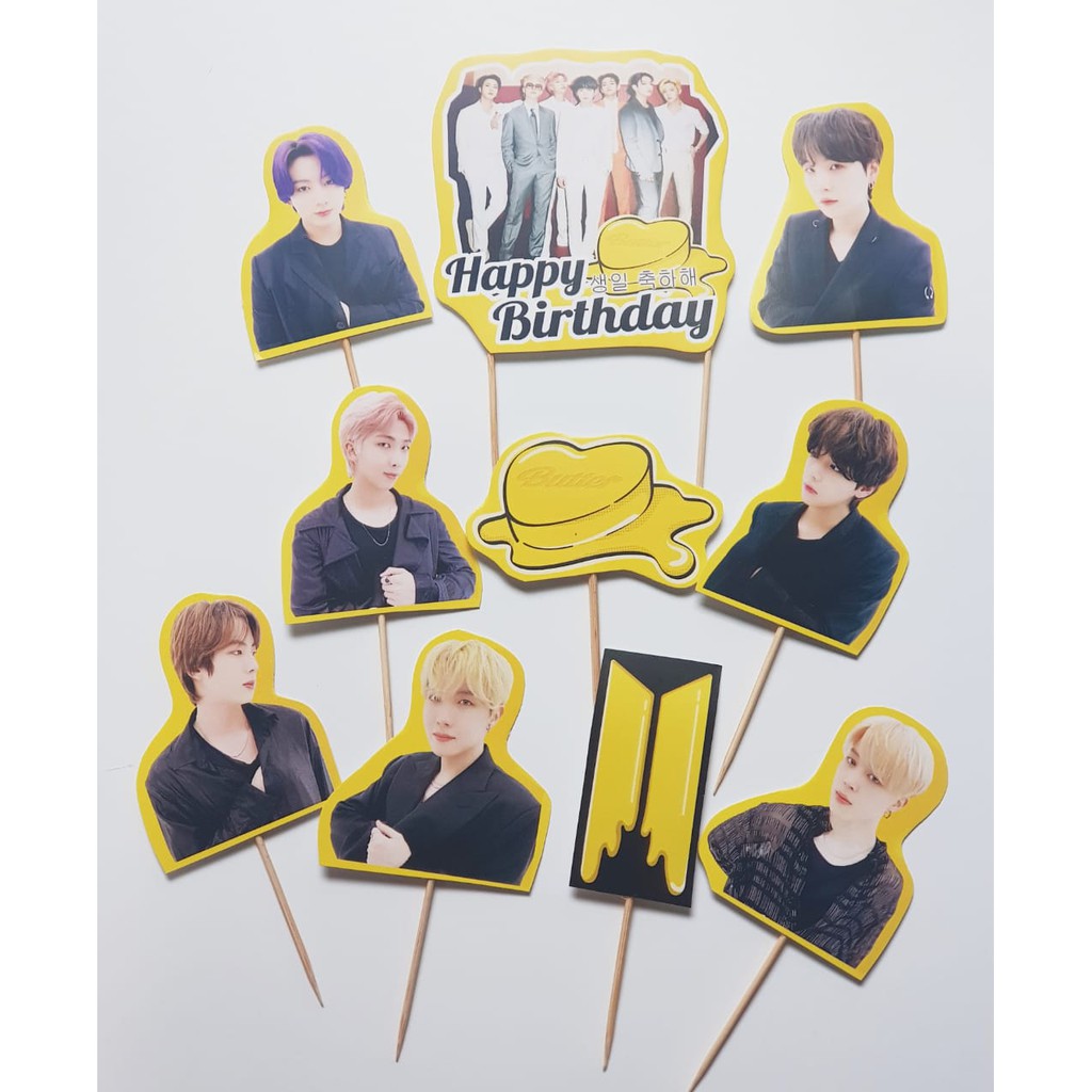 Topper Kue BTS Butter (10pcs)
