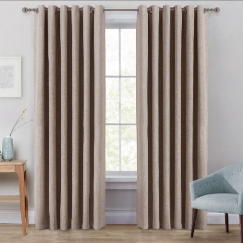 Gorden Blackout Polos warna coklat muda