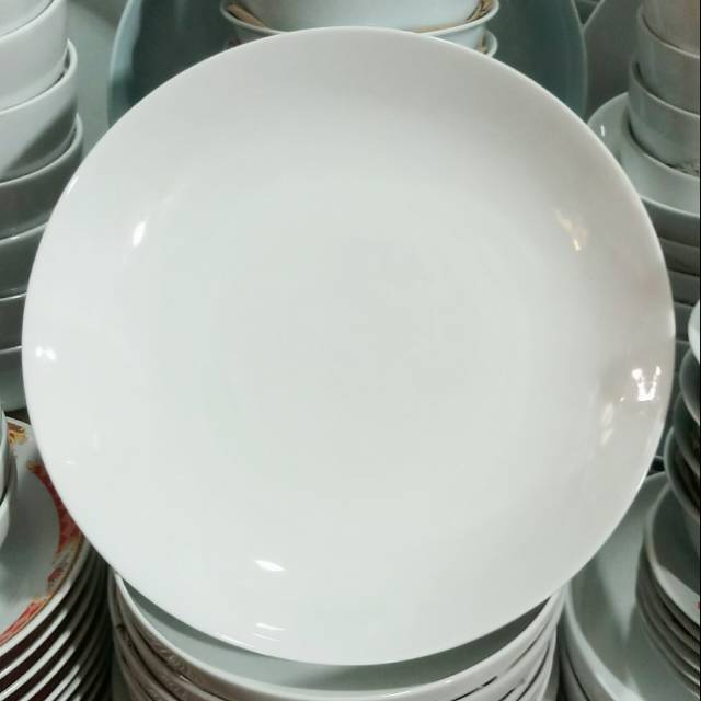 Piring saji/ piring saji jumbo/ piring buah/ piring saji keramik