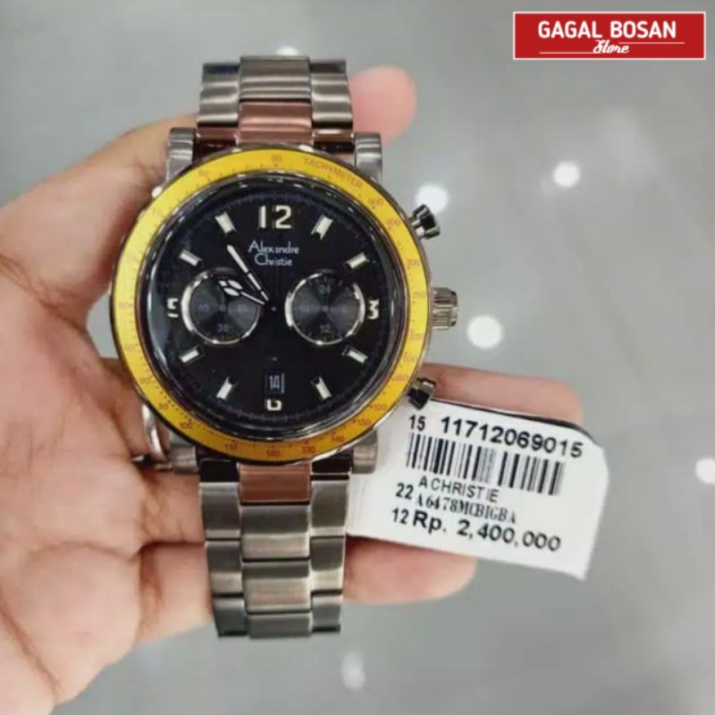 JAM TANGAN PRIA ORIGINAL Alexandre Christie 6470 Combi / 6478 AC for MAN
