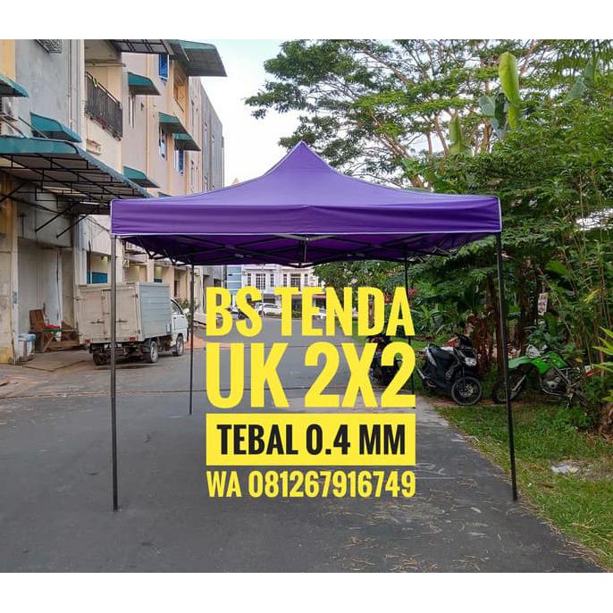 Tenda Lipat 2X2 Ketebalan Besi 0.4 Mm - Hijau
