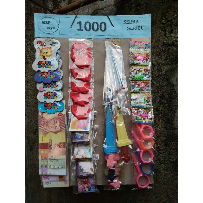 Paket Usaha mainan 1000 an || Serba seribu isi 40 pcs