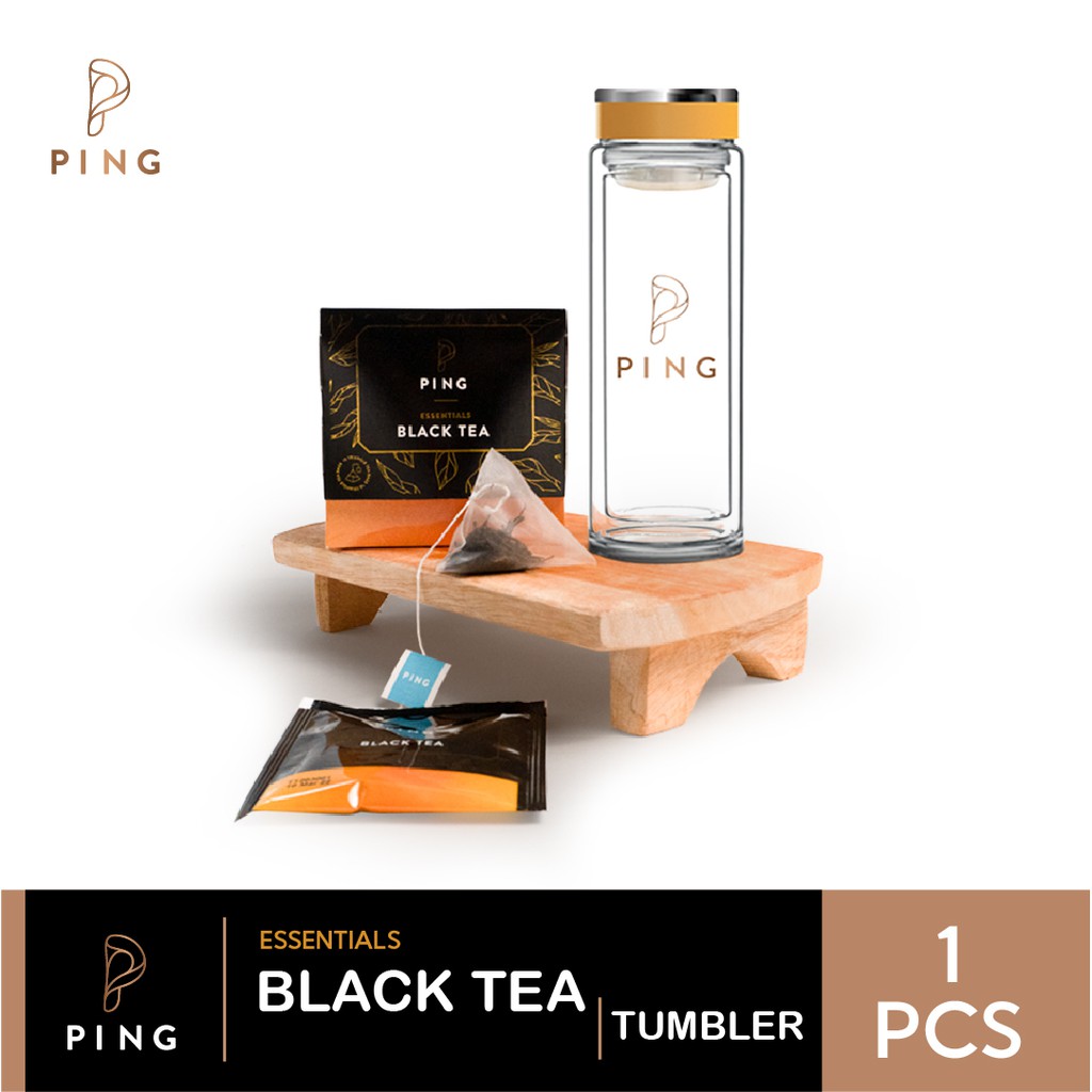 

Ping Tea Essentials Black Tea + Ping Double Glass Tumbler @1Pcs