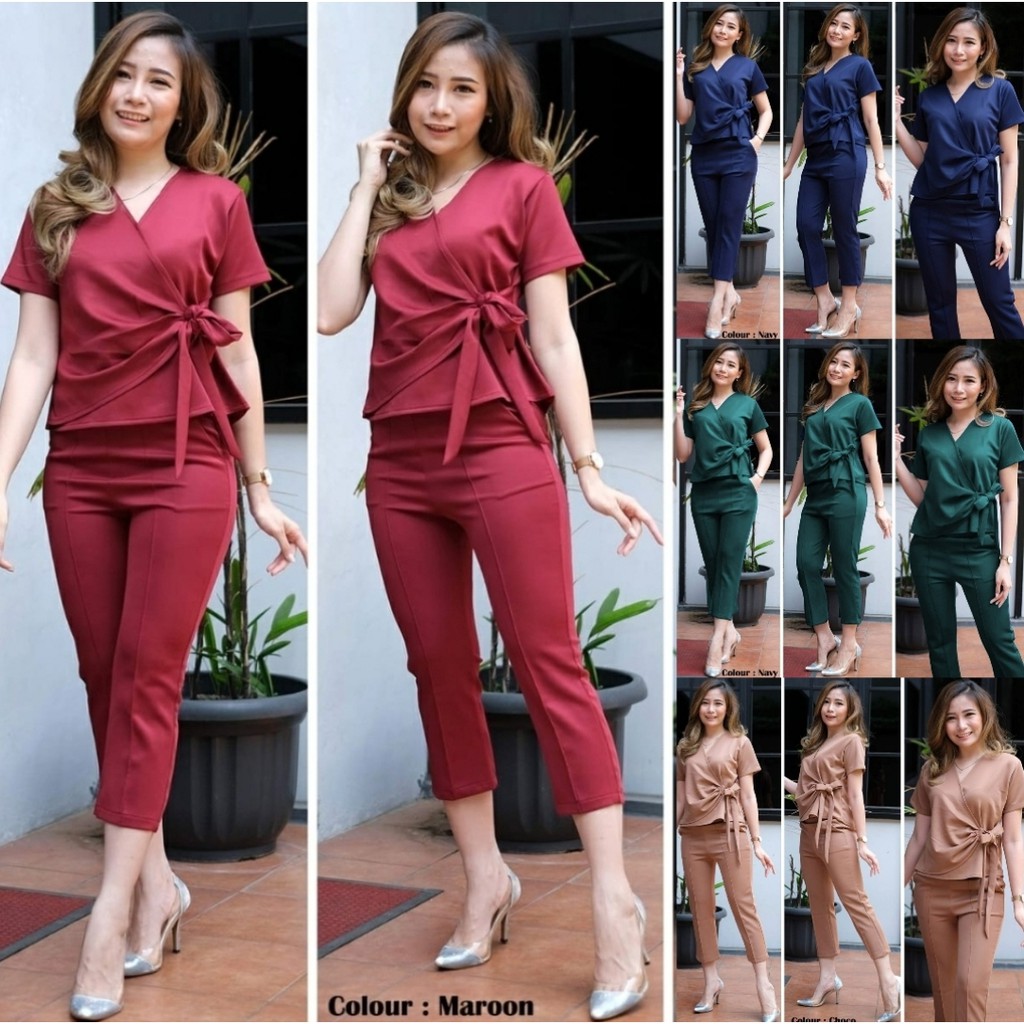 [HNFK] Setelan Baju Dan Celana Wanita / Setelan / Baju Setelan / Setelan Wanita