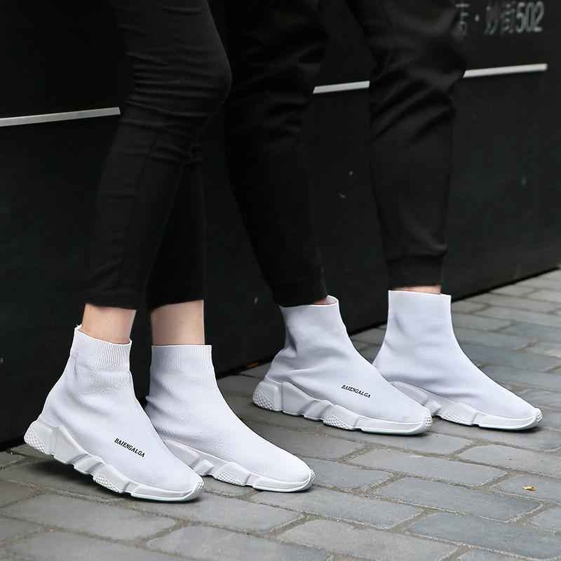  Sepatu  Sneakers Pria  Wanita Model High Top Balenciaga  