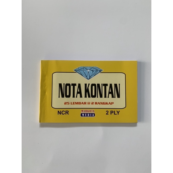 

Nota 2 Ply, Desain Landscape, Nota Kecil, Nota NCR
