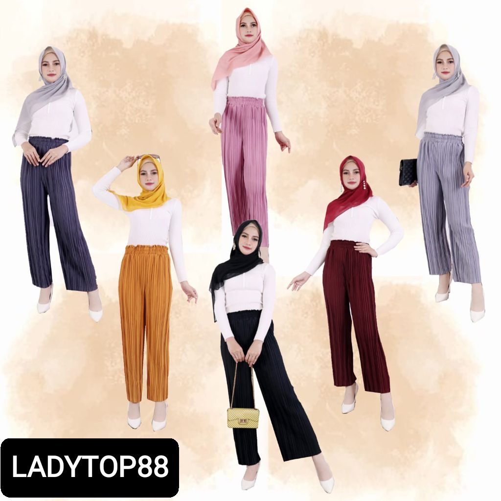 KULOT PLISKET PREMIUM // PLEATED PANTS DEWASA